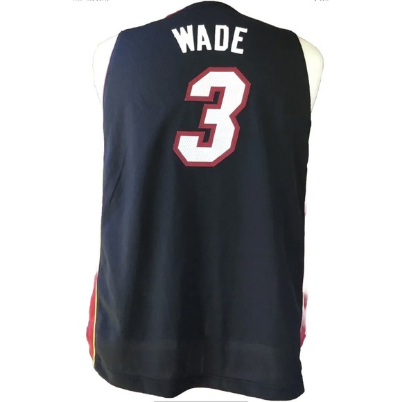 Adidas Miami Heat Dwyane Wade Stitched Jersey Youth Size Large - Picture 3 of 8